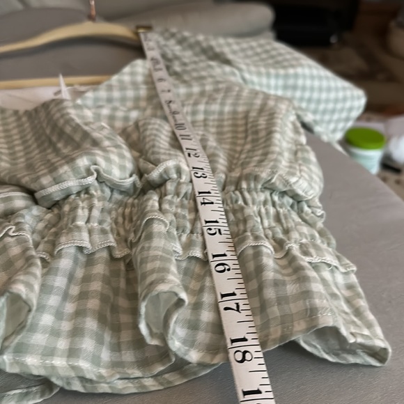 Peach Love California Ivory and Mint Crop Top Size S - Picture 8 of 8